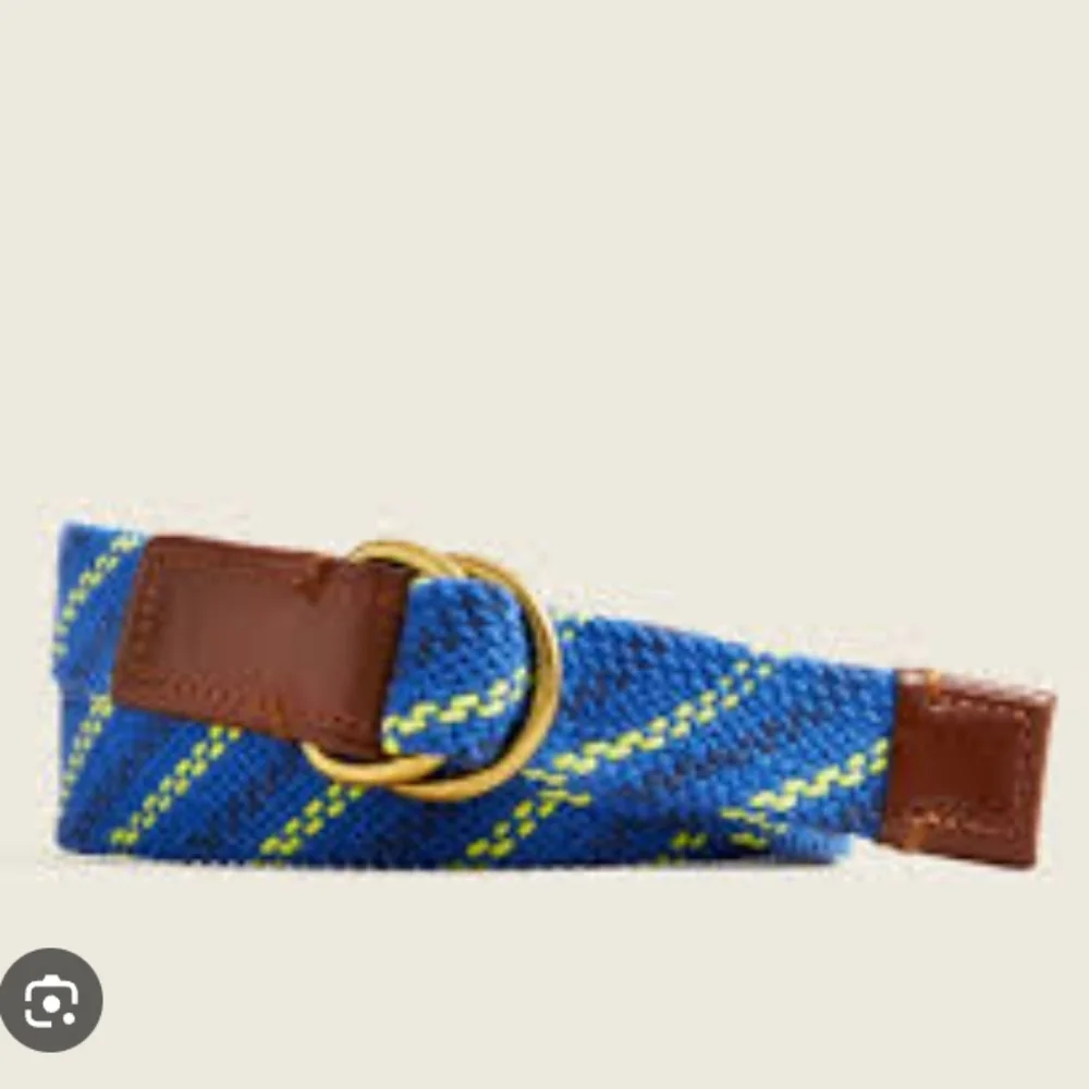 J Crew- Crewcuts D-Ring Woven & Leather Belt- Boys